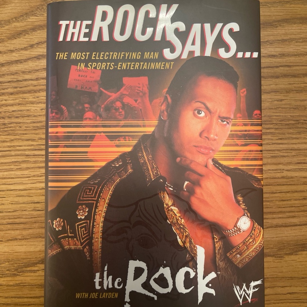 The Rock Says Hardcover Book Autographed